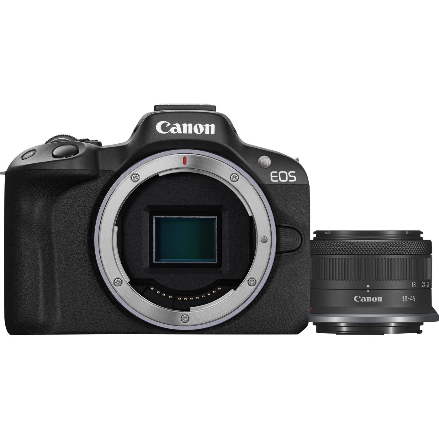 Canon EOS R50 Black Mirrorless Camera With RF-S 18-45mm F/4.5-6.3 IS STM Kit