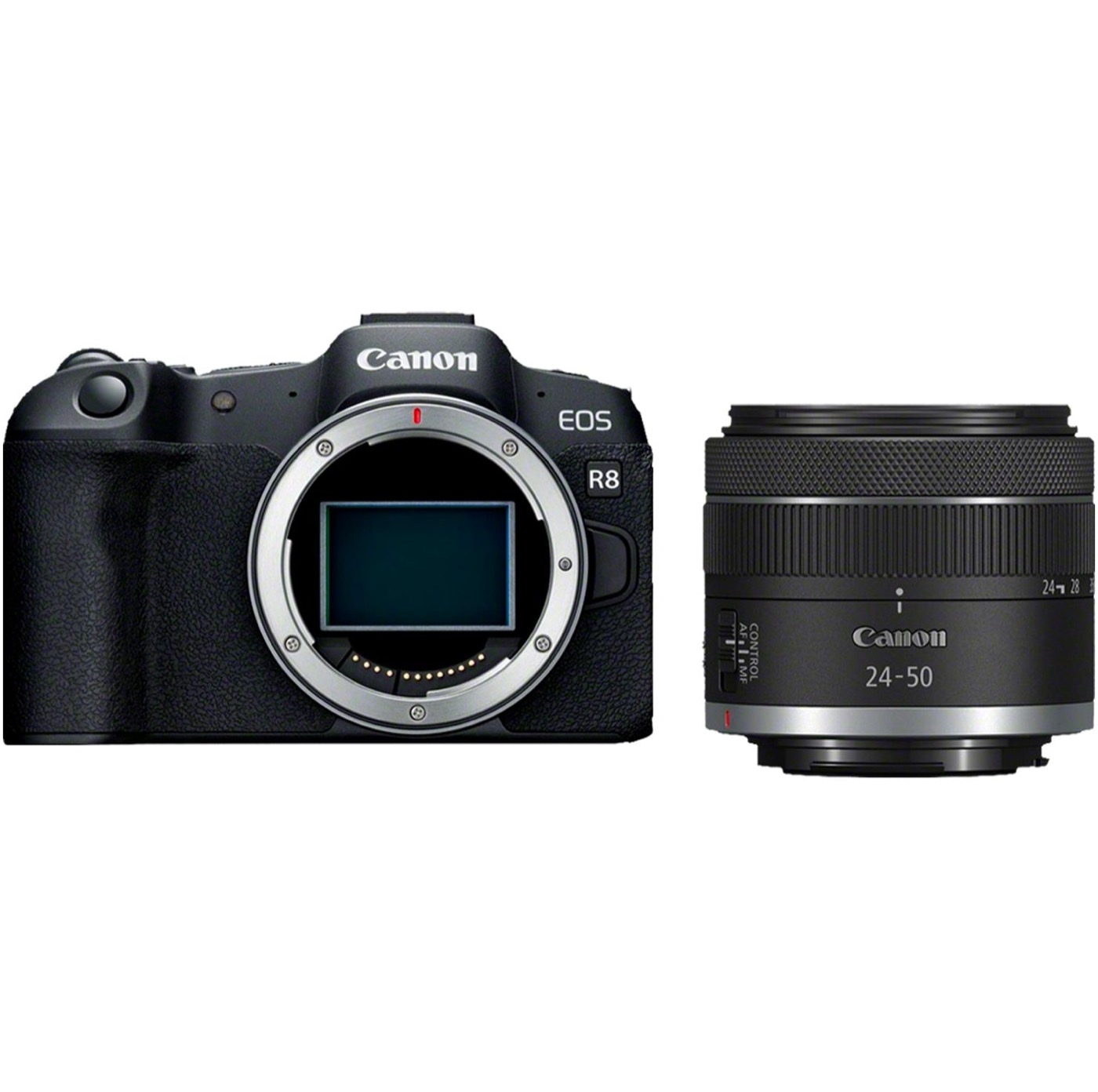 Canon EOS R8 Mirrorless Camera With RF 24-50mm F4.5-6.3 IS STM Lens
